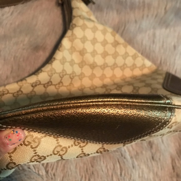 BEAUTIFUL Gucci canvas and leather hobo - Picture 5 of 15